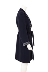 Christian Dior Wool Robe Coat on mannequin side @ Recess LA