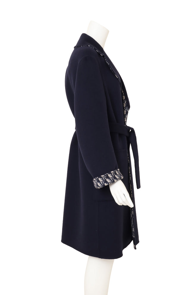Christian Dior Wool Robe Coat on mannequin side @ Recess LA