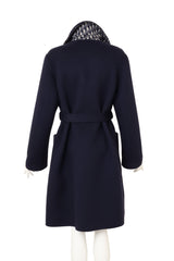 Christian Dior Wool Robe Coat on mannequin back @ Recess LA
