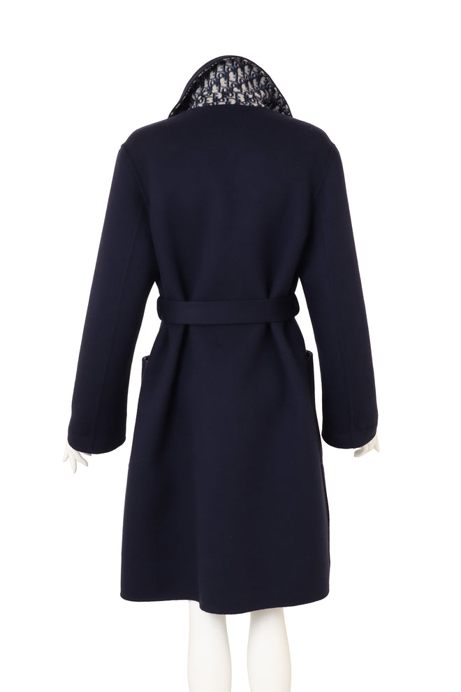 Christian Dior Wool Robe Coat on mannequin back @ Recess LA