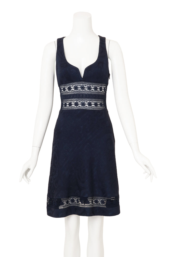 Christian Lacroix Lace Inset Sweetheart Dress on mannequin @ Recess LA