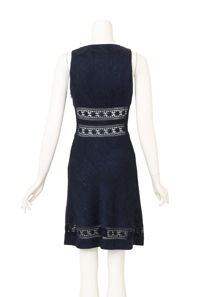 Christian Lacroix Lace Inset Sweetheart Dress on mannequin back @ Recess LA