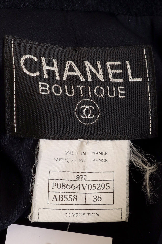 Vintage Chanel Four Pocket Blazer label  @ Recess LA
