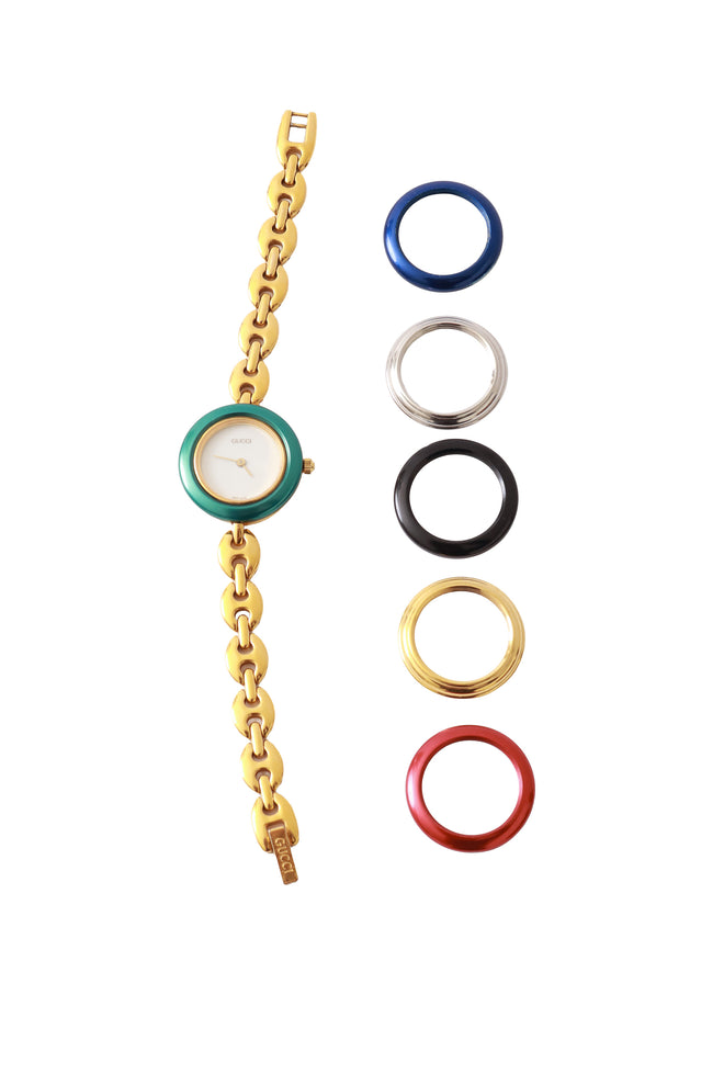 Watch and bezel box set by Gucci @ Recess LA