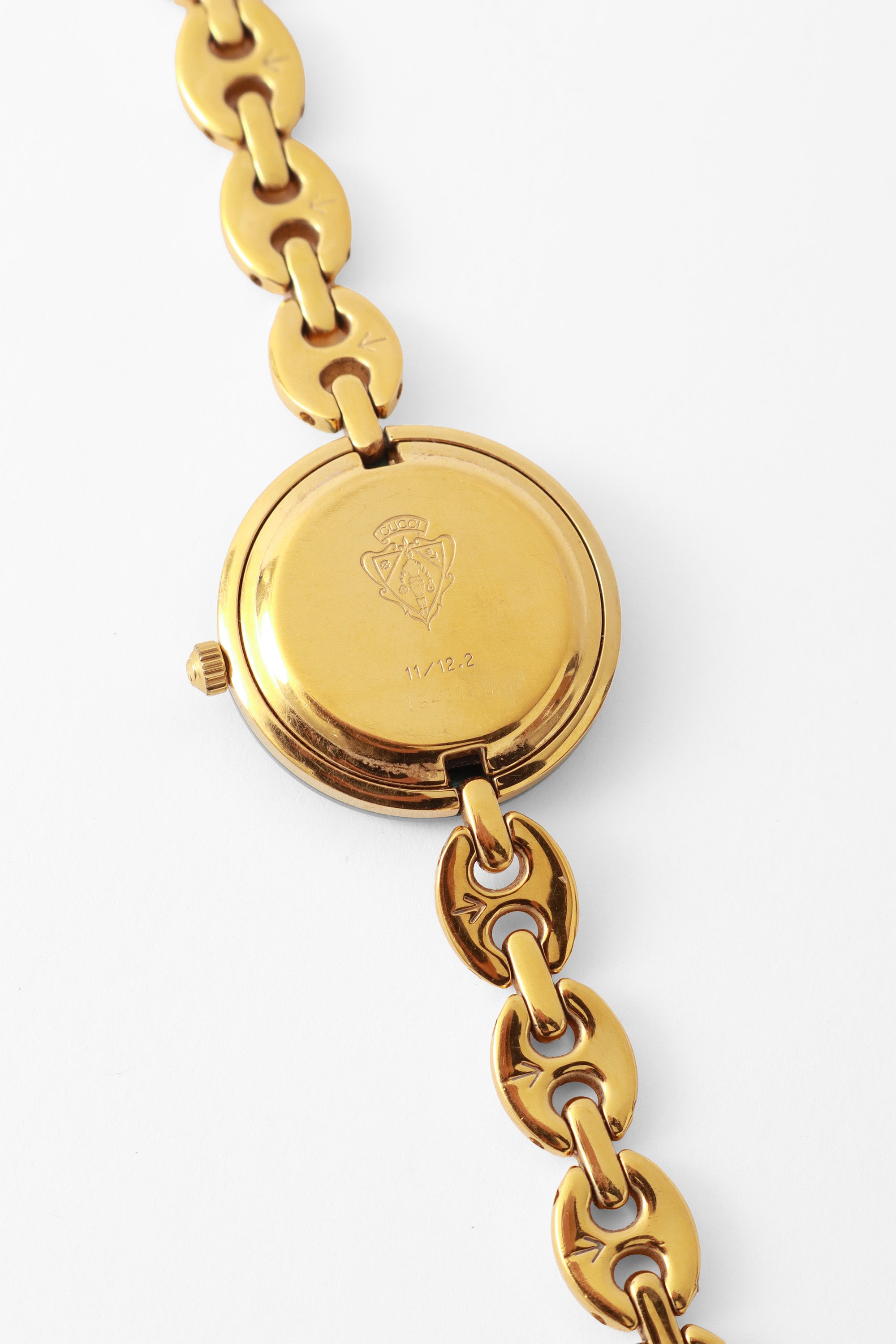Watch and bezel box set by Gucci back engraving @ Recess LA
