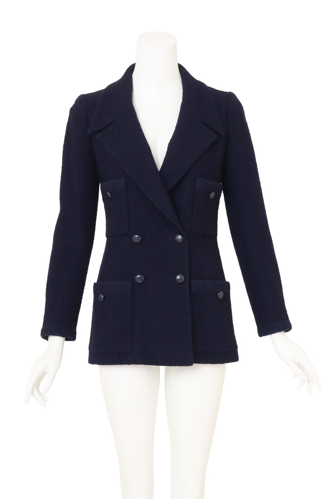 Vintage Chanel Four Pocket Blazer on mannequin @ Recess LA