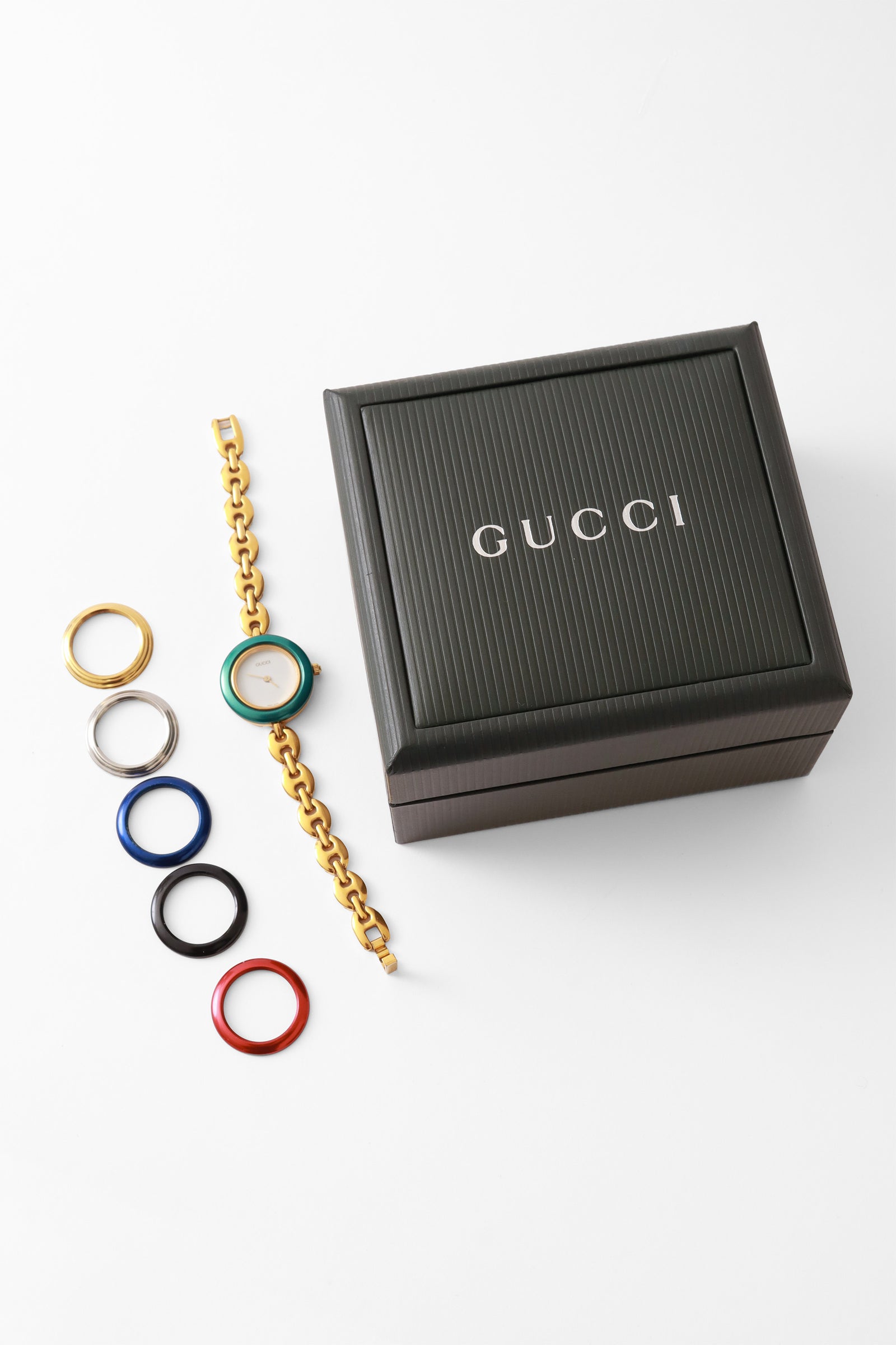 Vintage Gucci 6 Bezel Link Bracelet Watch Set II – Recess