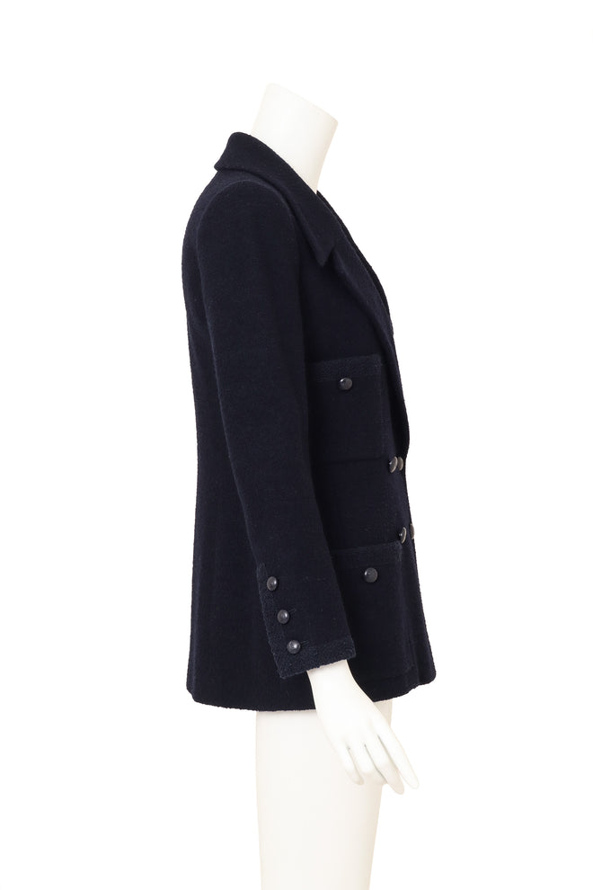 Vintage Chanel Four Pocket Blazer on mannequin side @ Recess LA