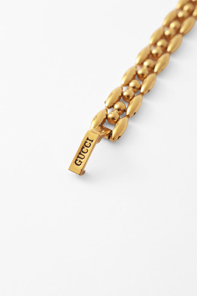 Watch and bezel set by Gucci logo @ Recess LA