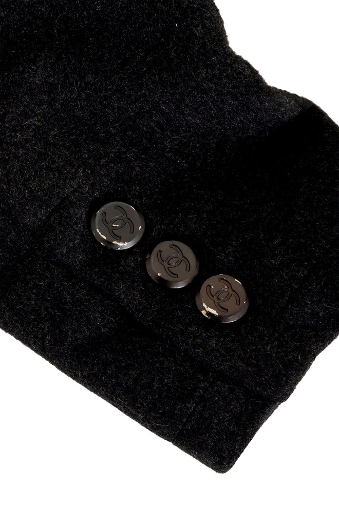 Vintage Chanel 98A Boxy Cashmere Jacket cuff scuffs @ Recess LA