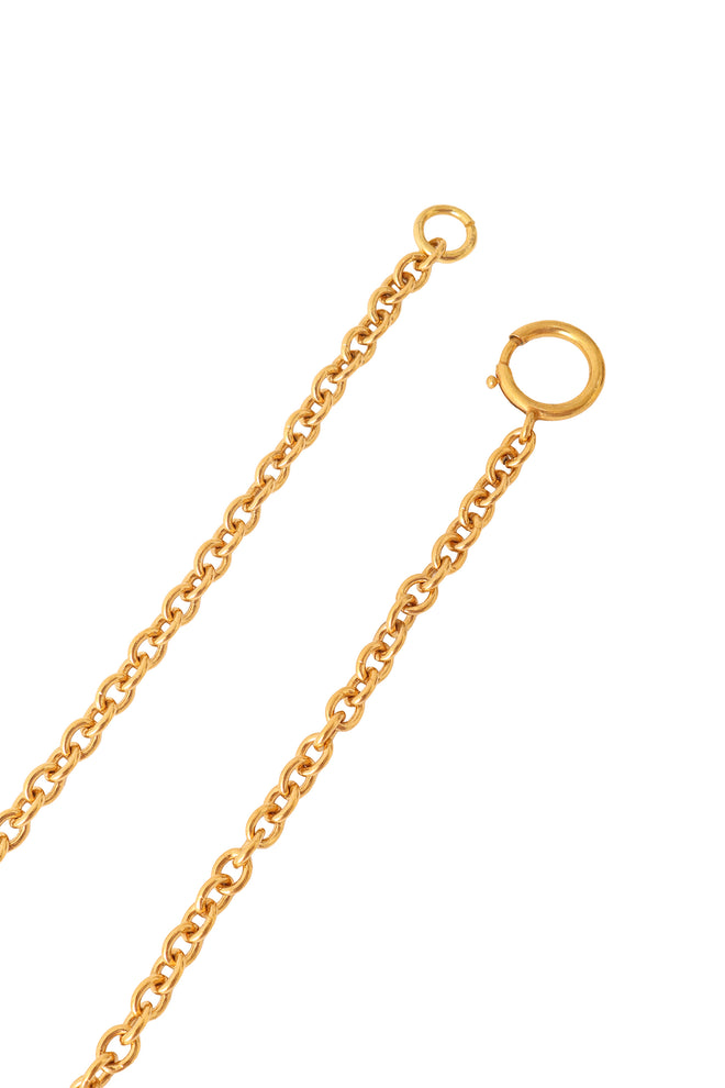 Heart shield pendant necklace clasp @ Recess LA