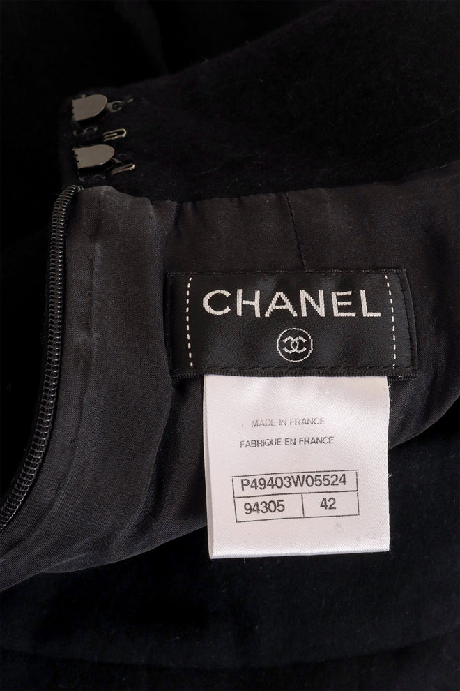 Chanel Military Jacket & Skirt Set skirt label @ Recess LA