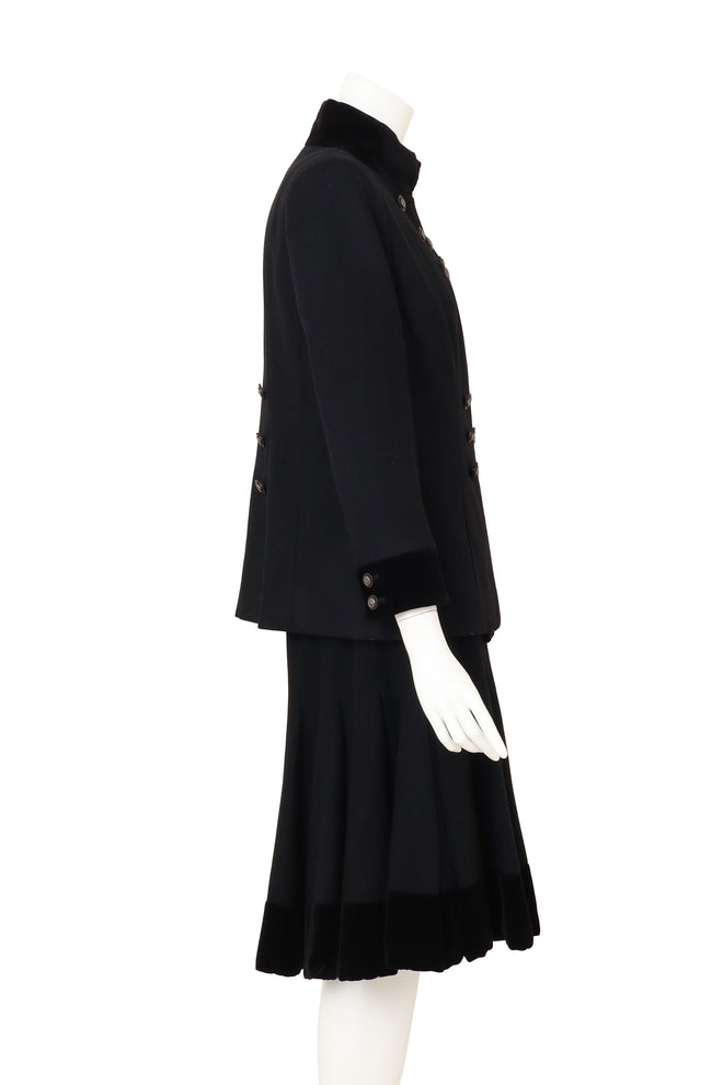 Chanel Military Jacket & Skirt Set on mannequin side @ Recess LA