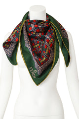 floral print silk scarf by Fendi on mannequin @ Recess LA