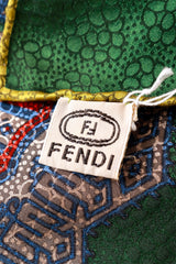 floral print silk scarf by Fendi label @ Recess LA