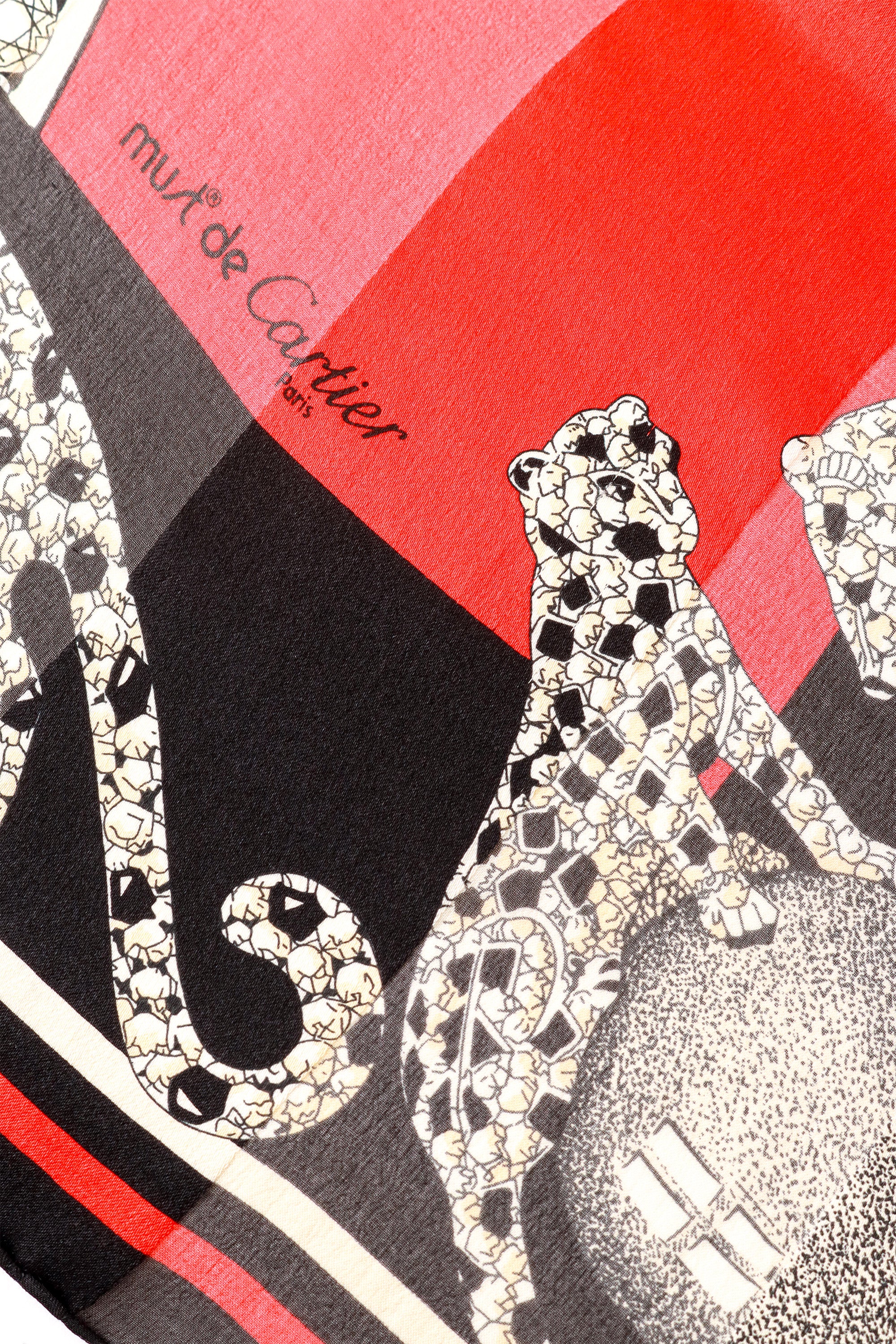 Leopard diamond scarf by Cartier close @ Recess LA