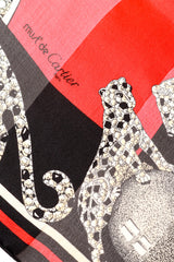 Leopard diamond scarf by Cartier close @ Recess LA