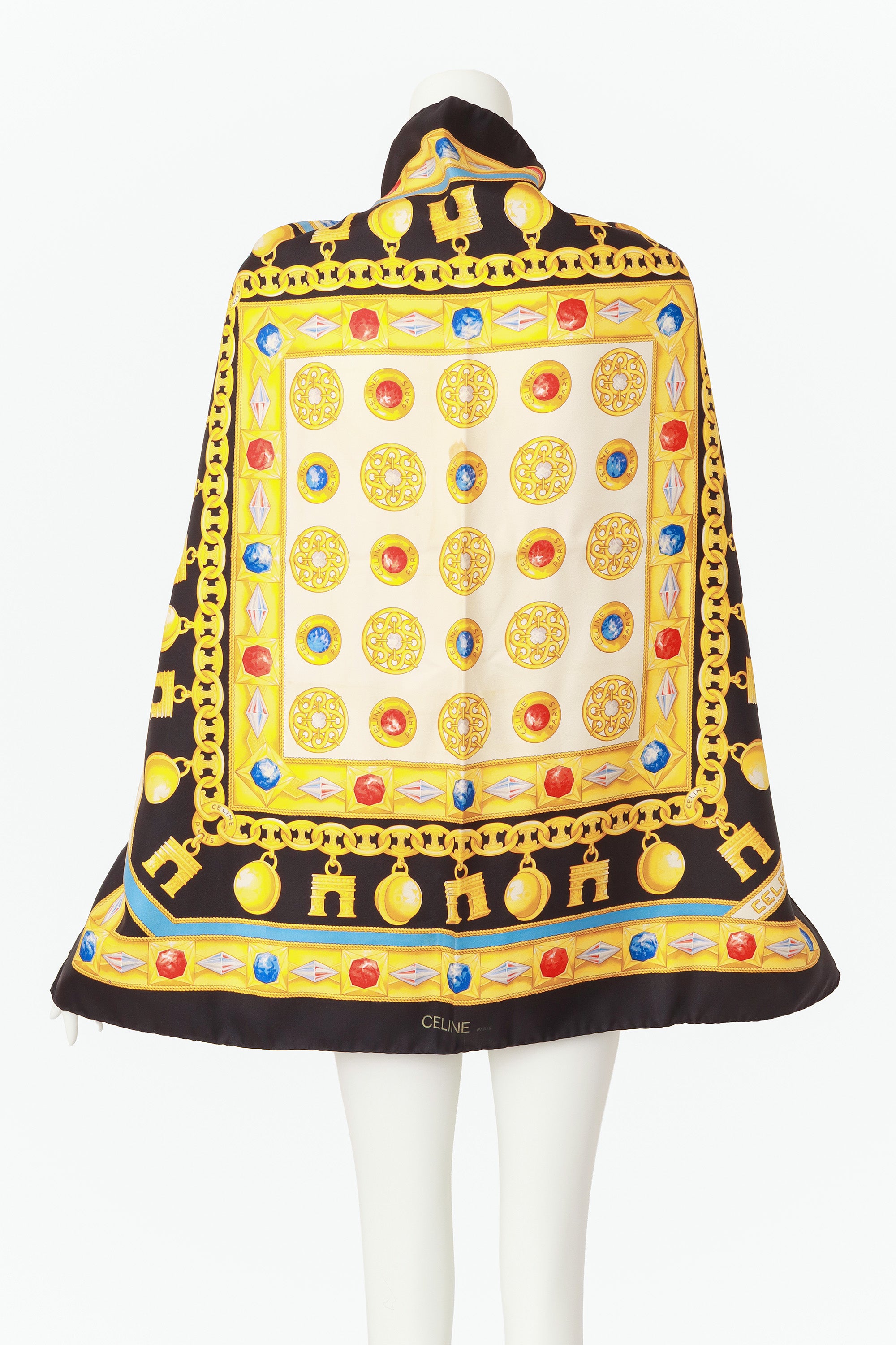 Charm Gem Scarf by Celine on mannequin back @ Recess LA