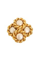 Vintage Jacky de G Pearl Rope Cross Brooch @ Recess LA
