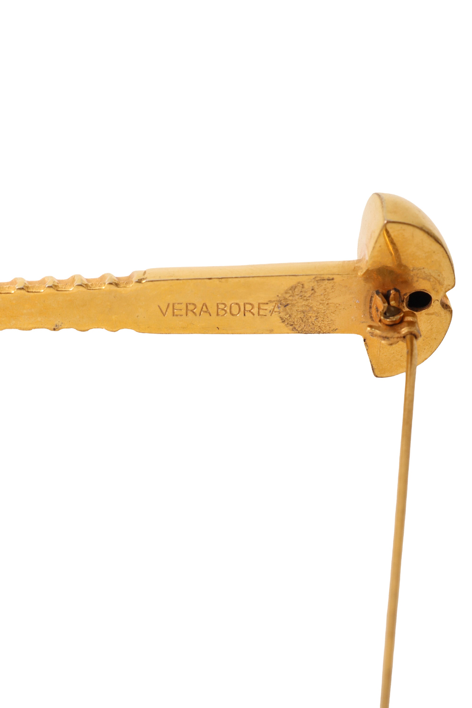 Flathead Screw Brooch by Vera Borea logo @ Recess LA
