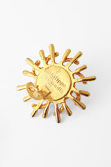 sun button earrings by Philippe Ferrandis signature @ Recess LA