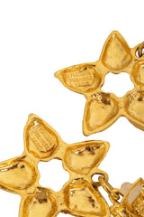 Vintage Matiere Premiere Hammered Star Drop Earrings signatures @ Recess LA