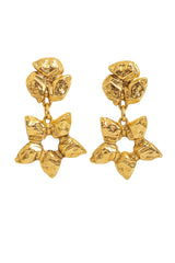 Vintage Matiere Premiere Hammered Star Drop Earrings @ Recess LA