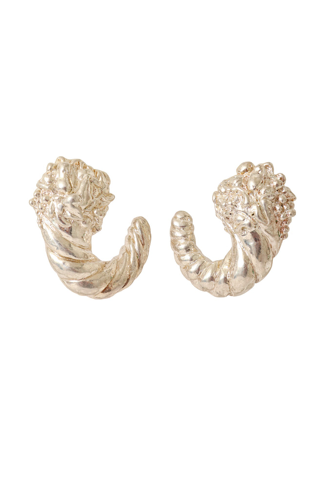 cornucopia horn earrings @ Recess LA
