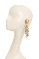 Pearl Bead Drop Conch Earrings on mannequin @ Recess LA 