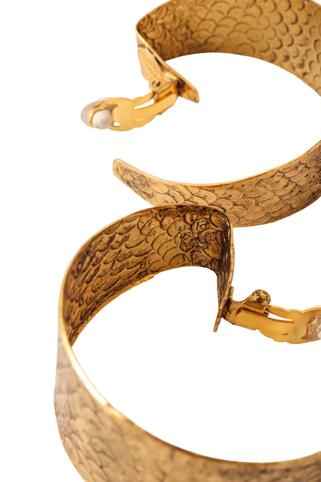 Hoop earrings by Premier Etage Paris inner wear @ Recess LA 