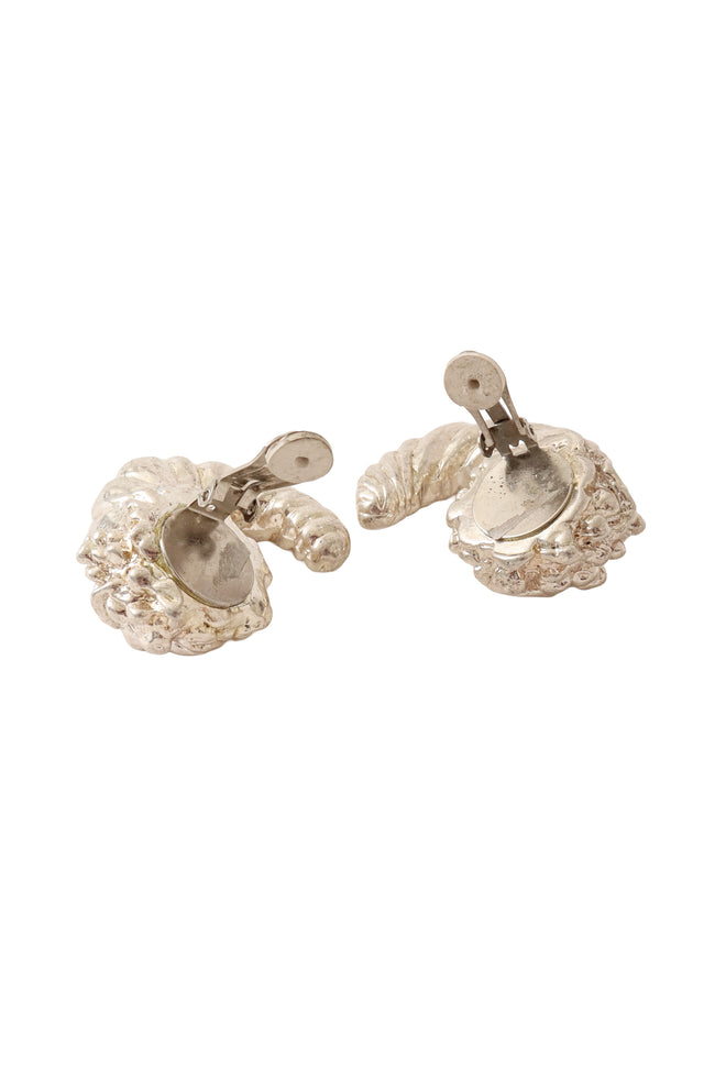 cornucopia horn earrings backs open @ Recess LA