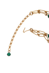 Vintage Layered Crystal Fringe Pendant Necklace clasp @ Recess LA