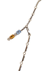 geometric crystal collar necklace clasp @ Recess LA