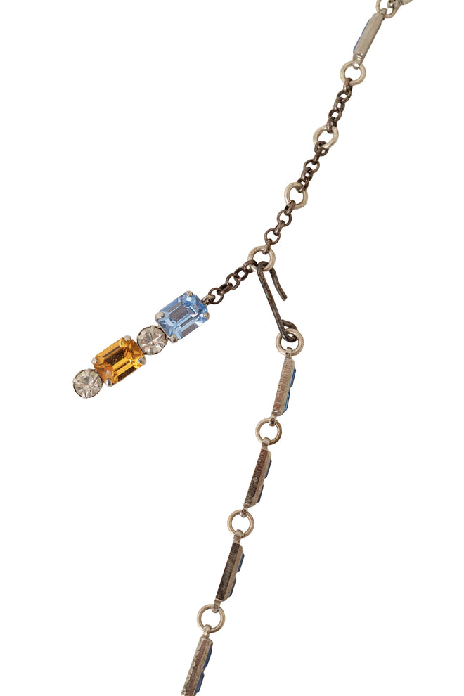 geometric crystal collar necklace clasp @ Recess LA