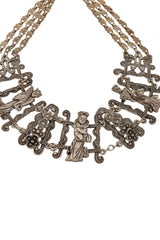 Vintage Figural Chinoiserie Collar Necklace close @ Recess LA