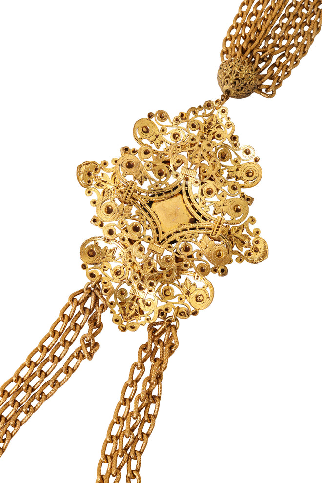 Statement pendant necklace back @ Recess LA