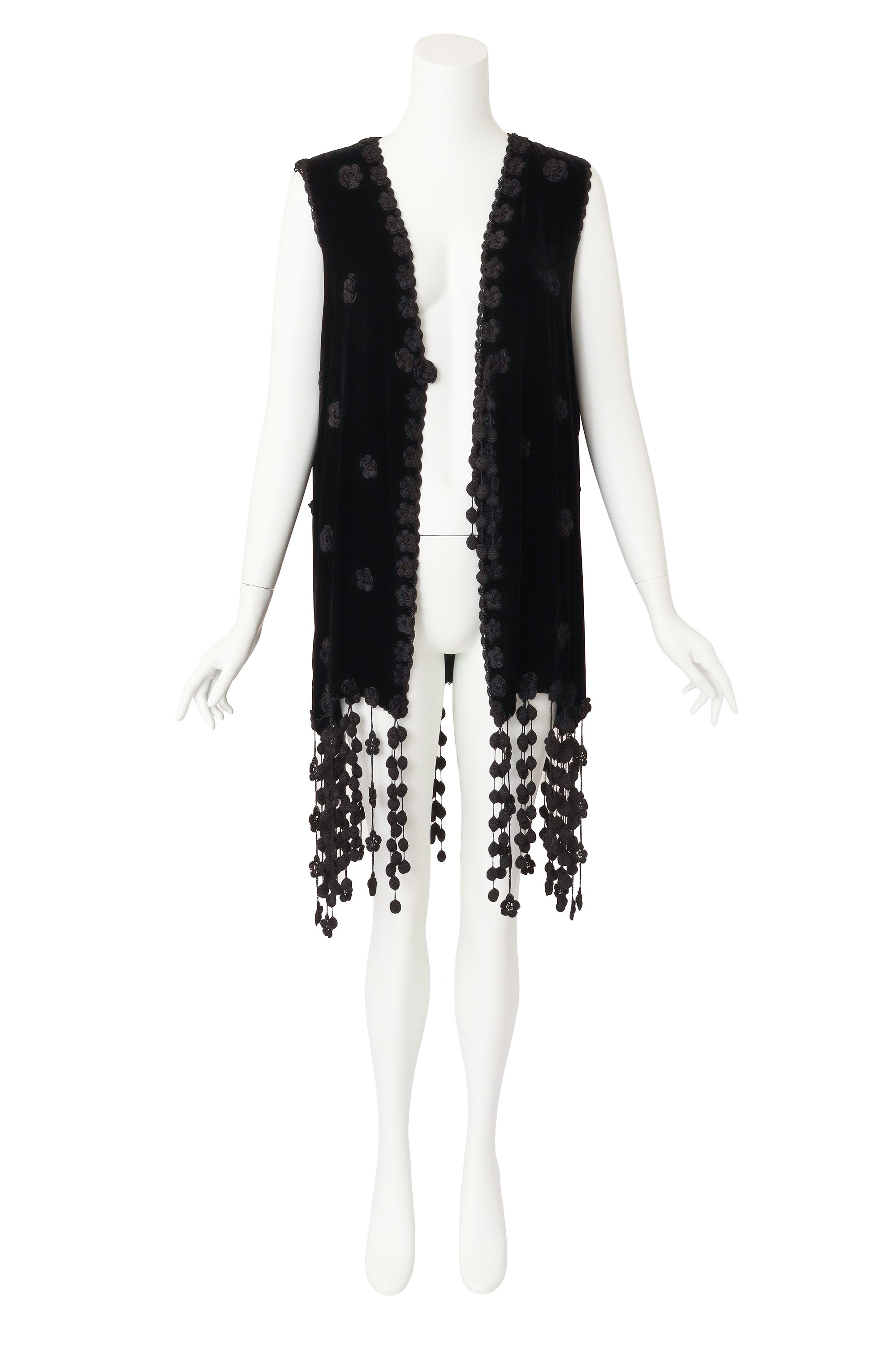 fringe vest by Moschino on mannequin @ Recess LA