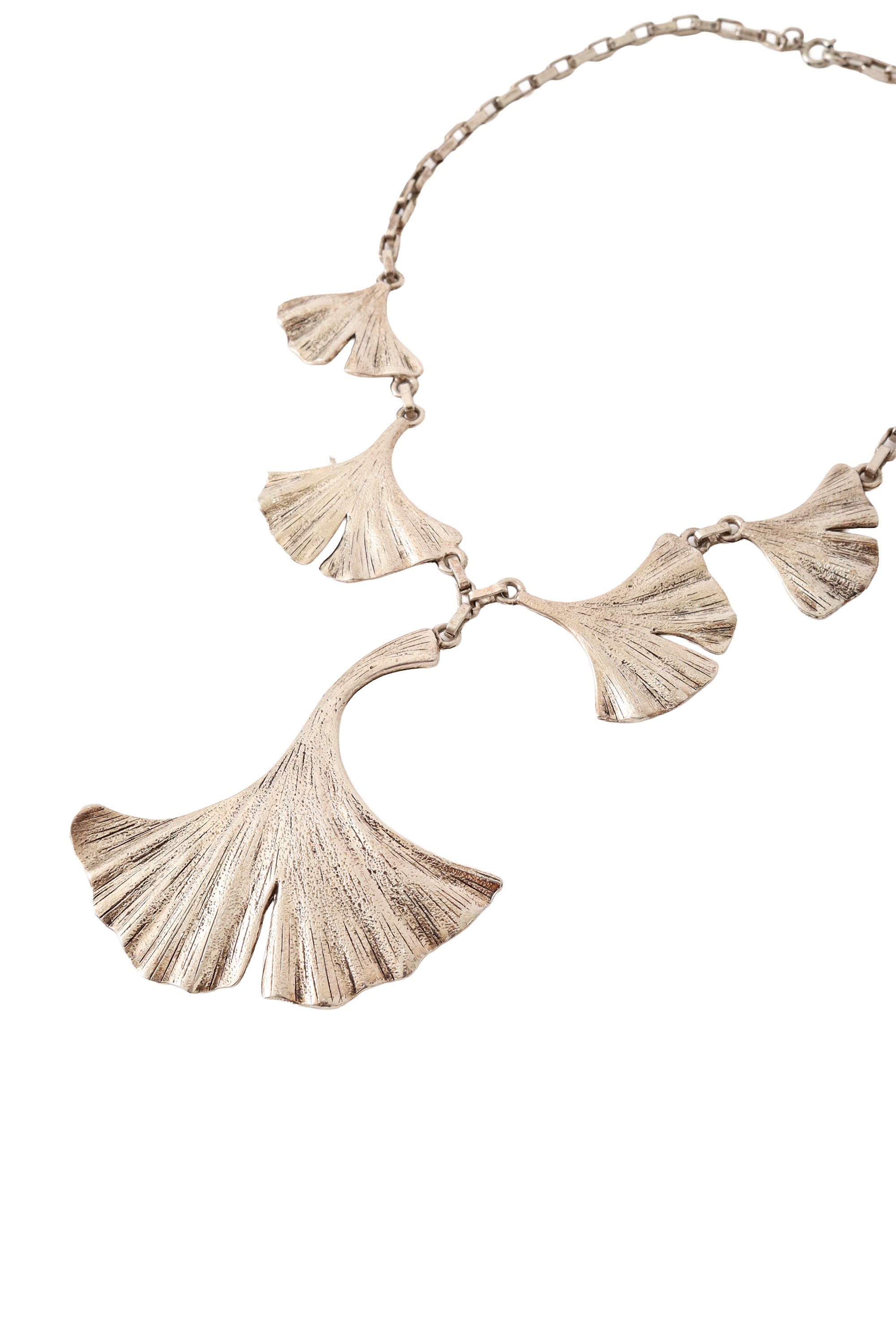 Gingko pendant necklace by P&M Paris close  @ Recess LA