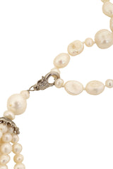 Vintage Organic Pearl Sautoir Necklace tassel clasp @ Recess LA