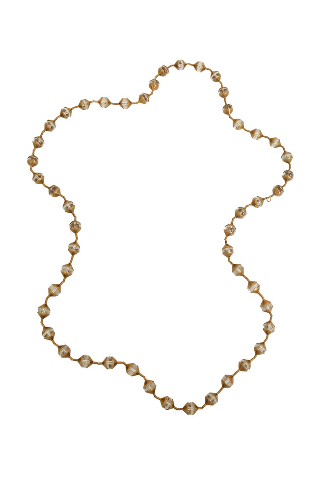 Unsigned Vintage Caged Glass Bead Sautoir Necklace @ Recess LA