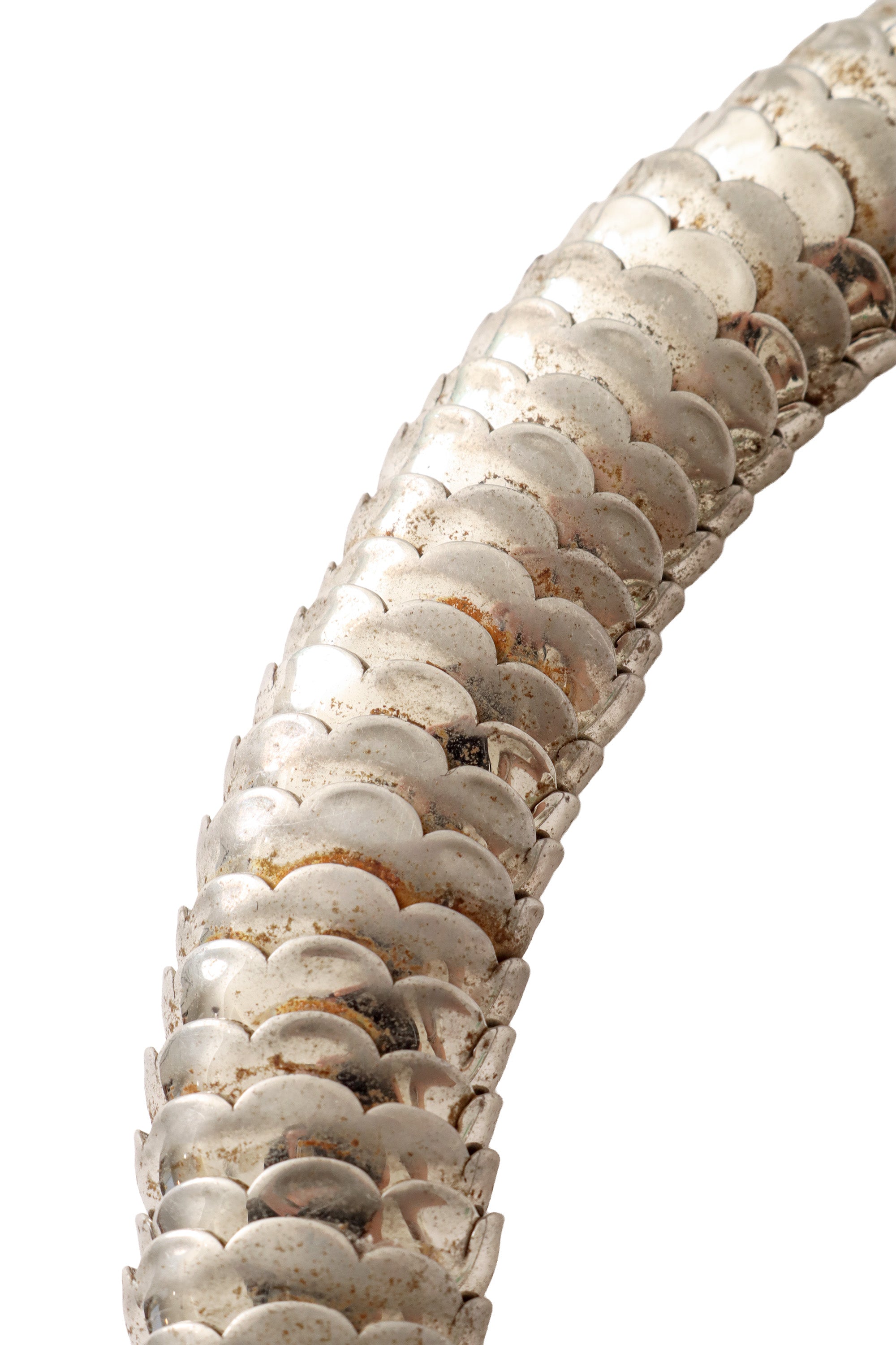 Scaled metal collar necklace tarnish @ Recess LA
