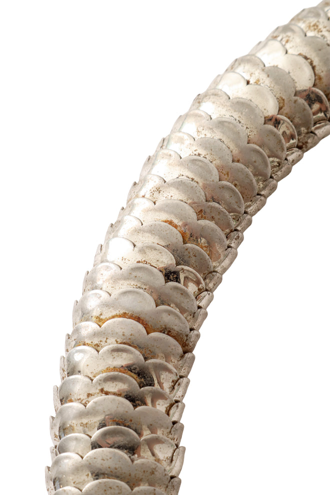 Scaled metal collar necklace tarnish @ Recess LA