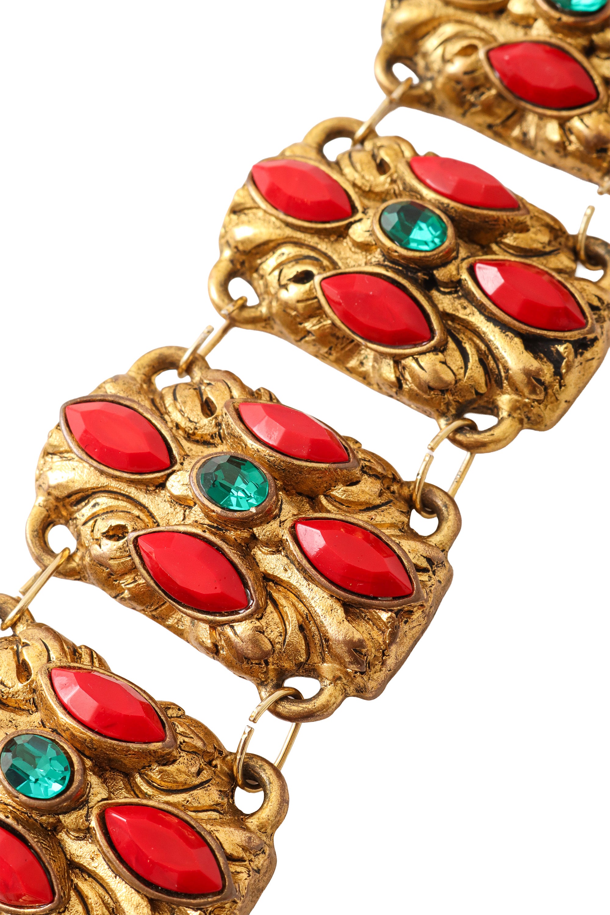 Cabochon link bracelet by Dominique Denaive close @ Recess LA