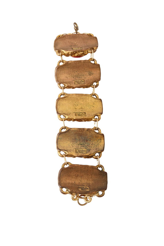 Cabochon link bracelet by Dominique Denaive inside @ Recess LA
