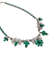 Marquise Filigree Collar Necklace close @ Recess LA