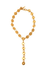 Hammered disc lariat by Biche de Bère @ Recess LA