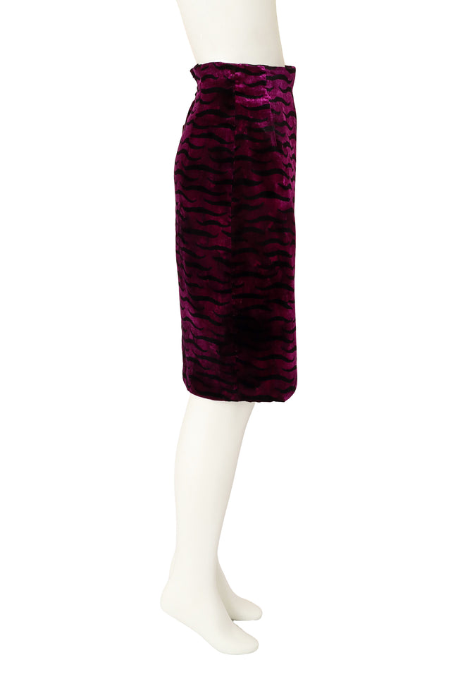 tiger skirt by Gianni Versace on mannequin side @ Recess LA