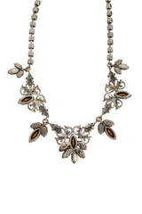Marquise Filigree Collar Necklace back @ Recess LA