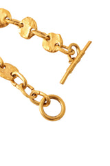 Hammered disc lariat by Biche de Bère ends @ Recess LA