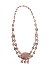 Czechoslovakian Glass Collar Necklace @ Recess LA